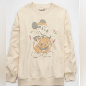 American Eagle x Disney Oversized Halloween Mickey Sweatshirt (Size S)